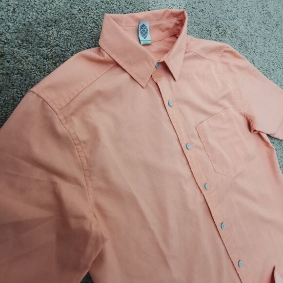 Men's Stio Shirt Button Down Long Sleeve | Color: Salmon | Size: S - Picture 5 of 12